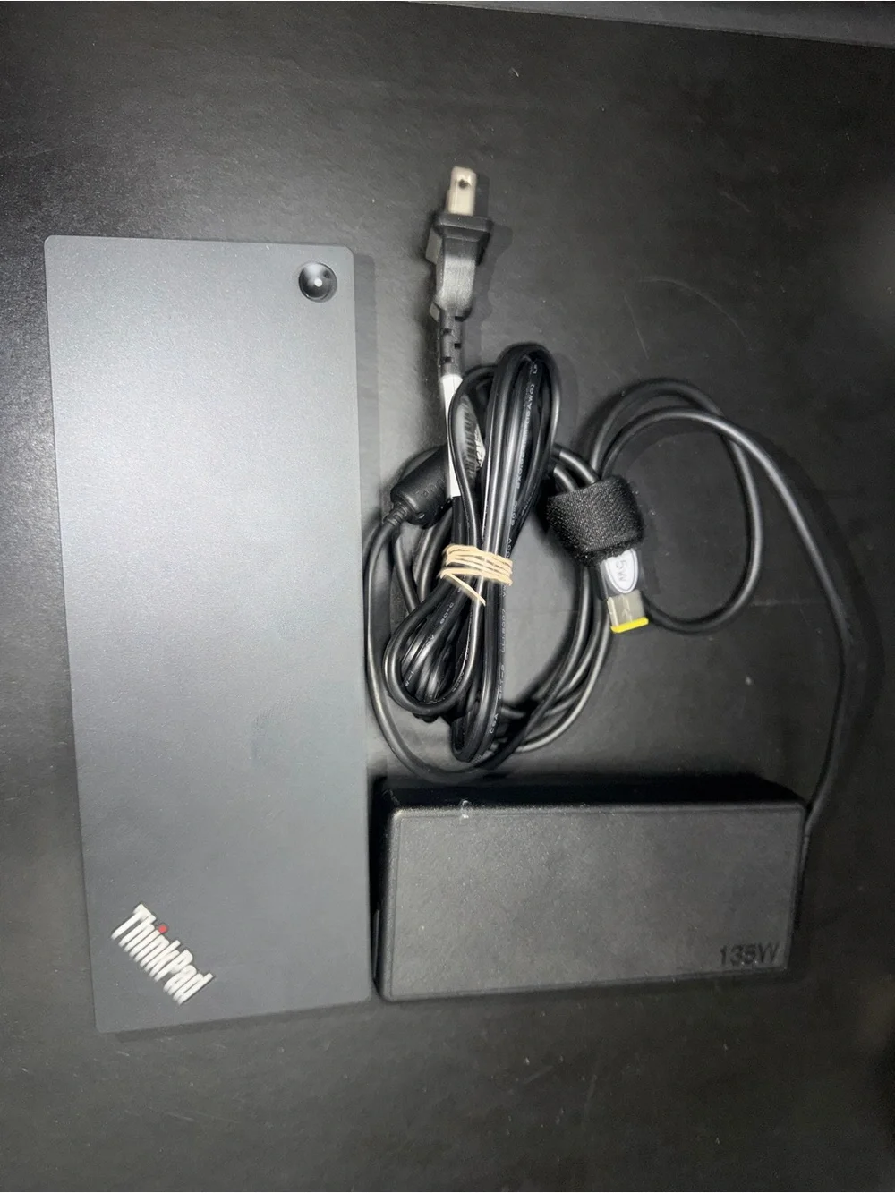 Lenovo ThinkPad Black Docking Station with 135W Power Adapter
